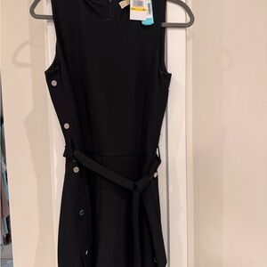 Elegant Black Sleeveless Romper
